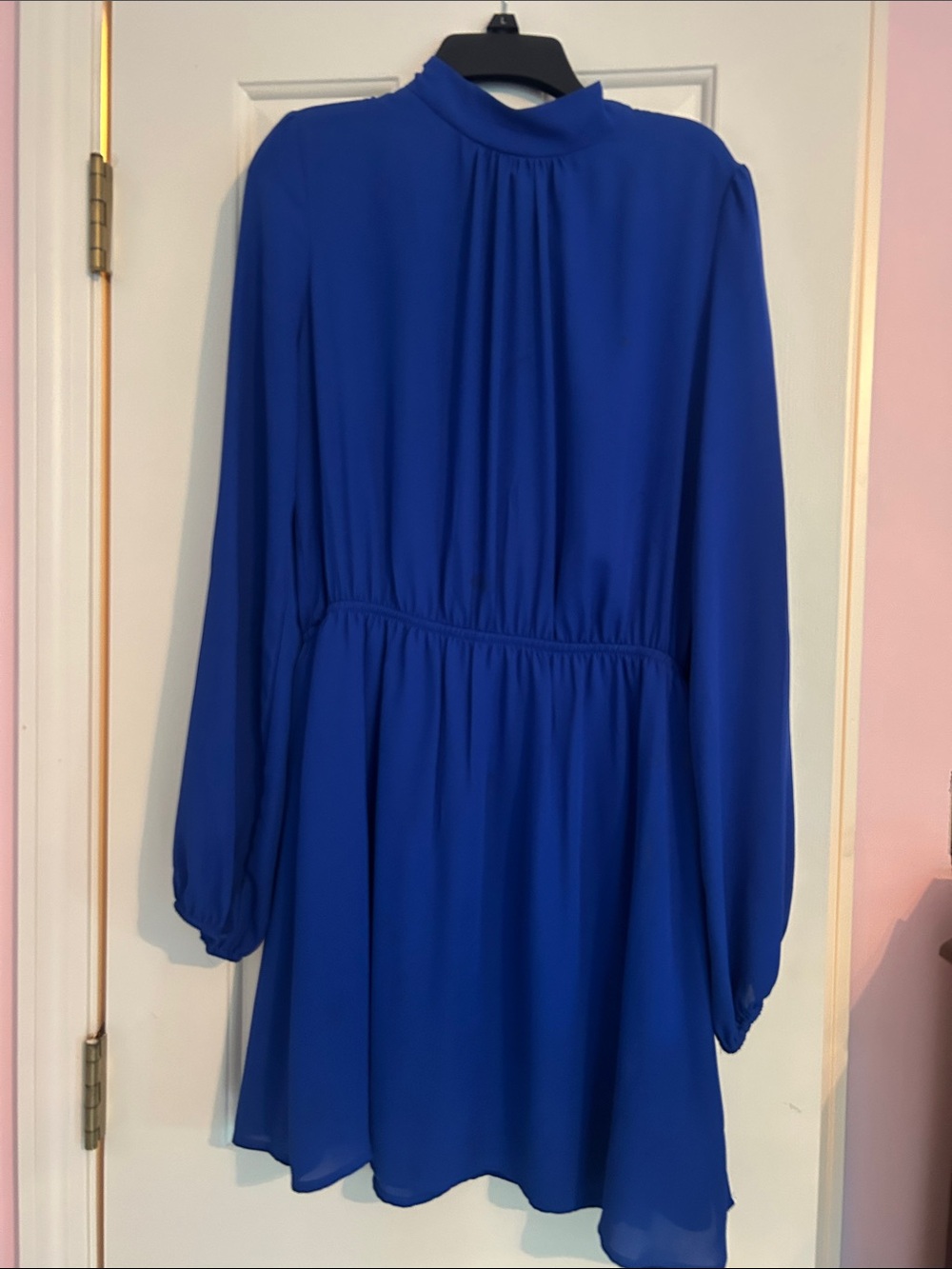 Royal Blue Long Sleeve Mini Dress